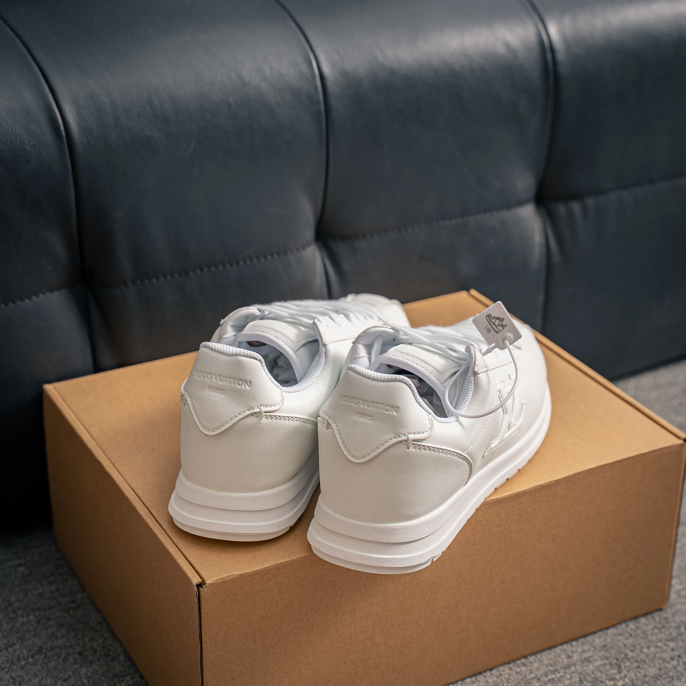 # LOUIS VUITTON x Nigo lv Buttersoft Cowhide Leather FW 25 Lace-Up Low-Top Shoes Same Style
